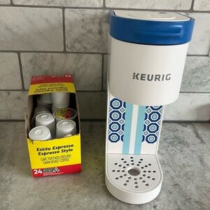 Keurig Blue and White Espresso Brewer